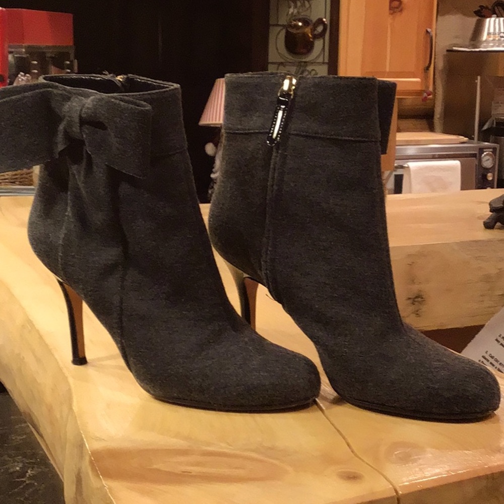 Authentic Grey Flannel Kate Spade Booties